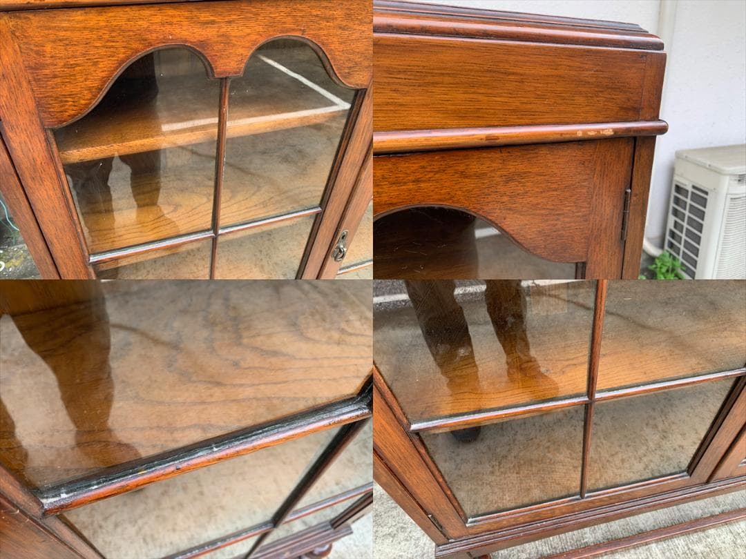 英国｜イギリス｜アンティーク｜オーク材｜ブックキャビネット｜本棚｜