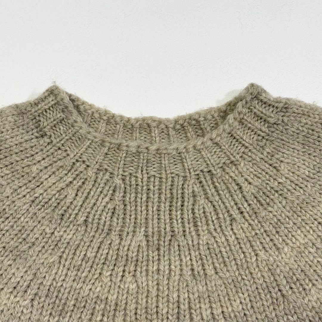 マーガレットハウエル 23AW バルキーウール フェアアイルニット ベージュ M