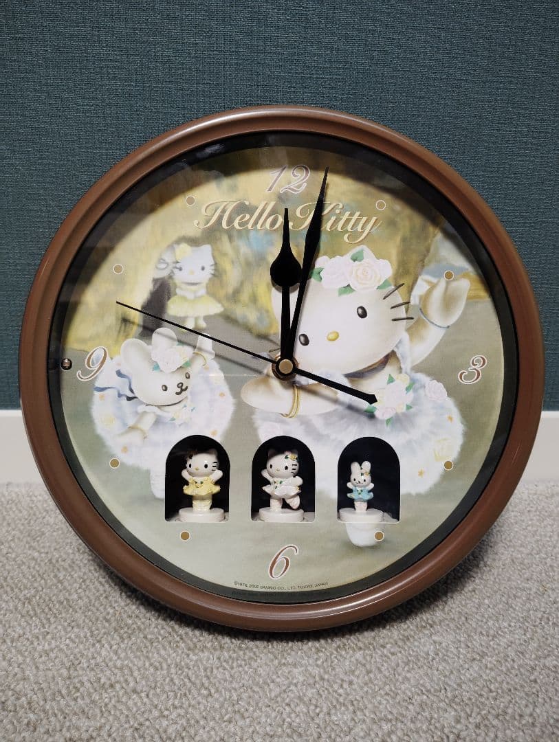 レア　キティ　からくり時計　バレリーナ　掛け時計　時計　ヴィンテージ　レトロ