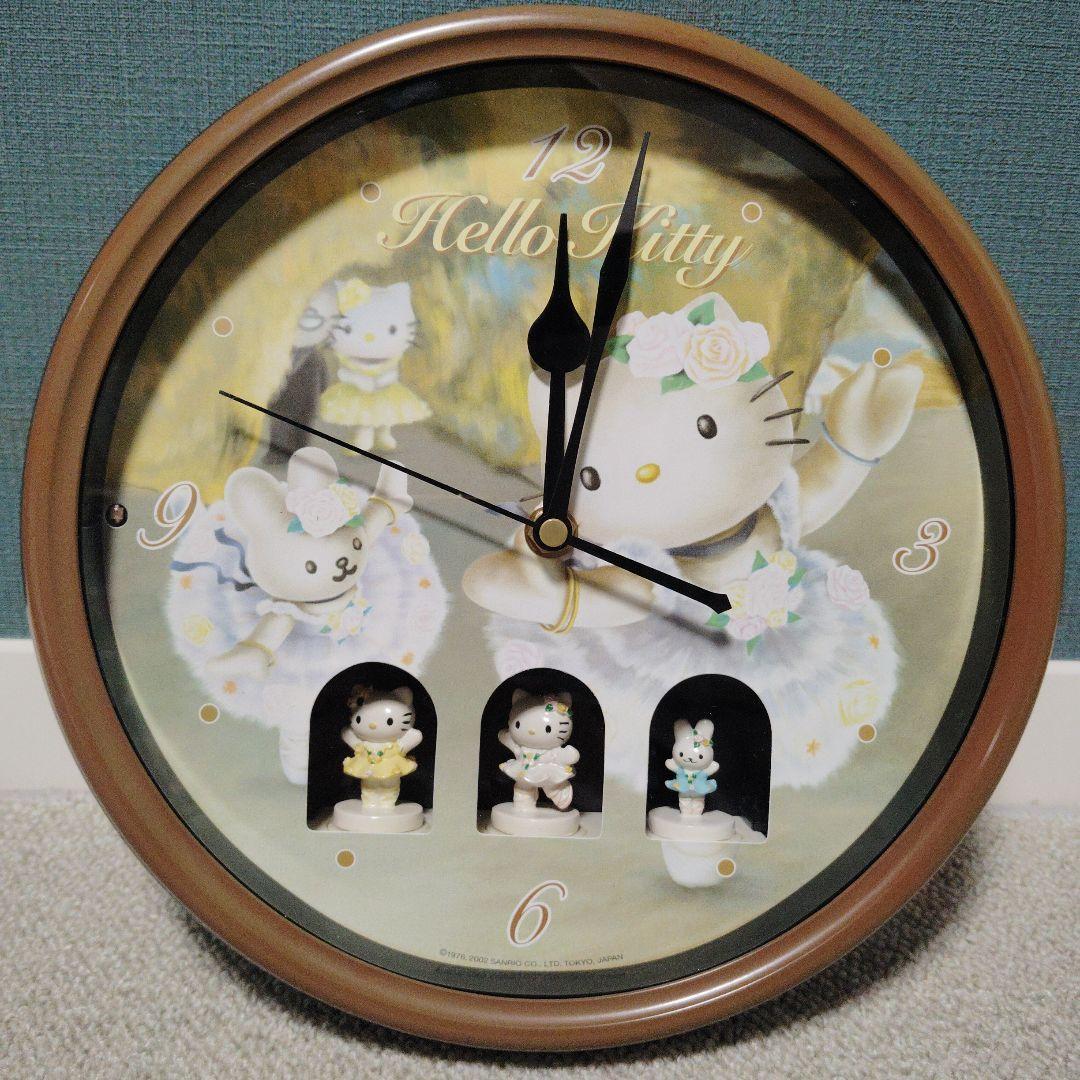レア　キティ　からくり時計　バレリーナ　掛け時計　時計　ヴィンテージ　レトロ