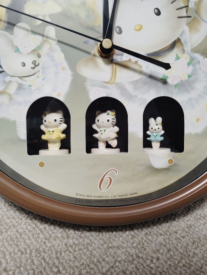レア　キティ　からくり時計　バレリーナ　掛け時計　時計　ヴィンテージ　レトロ