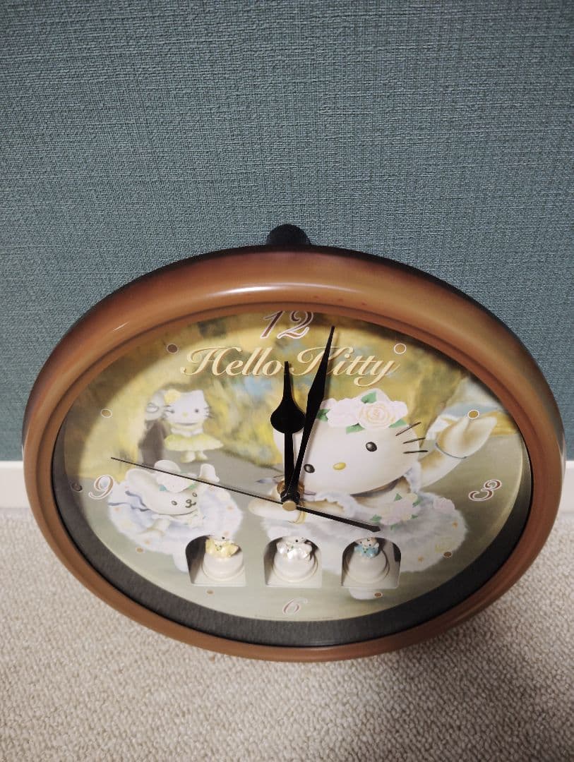 レア　キティ　からくり時計　バレリーナ　掛け時計　時計　ヴィンテージ　レトロ