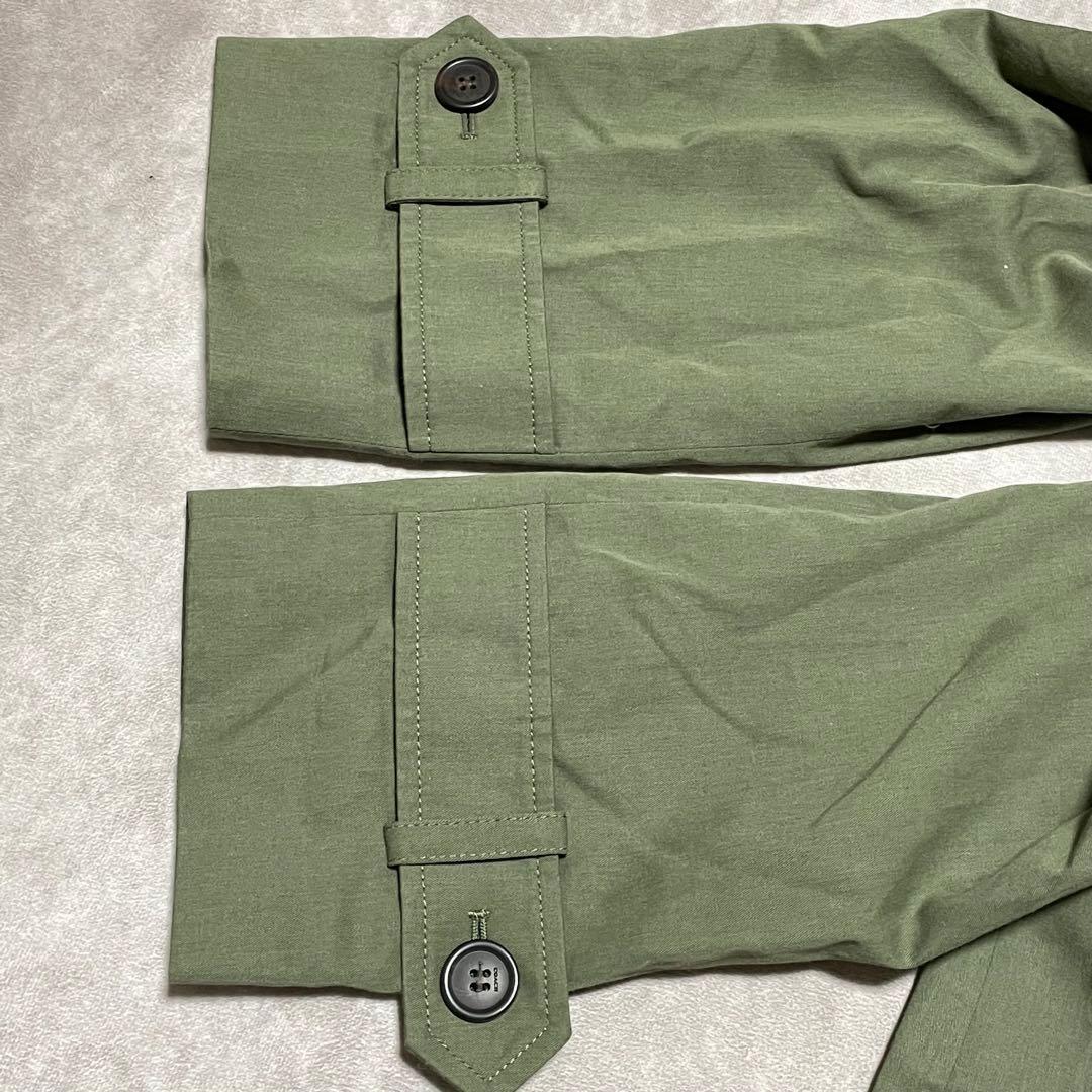 コーチ　COACH （L） ステンカラーコート　シングル　裏地総柄　カーキ