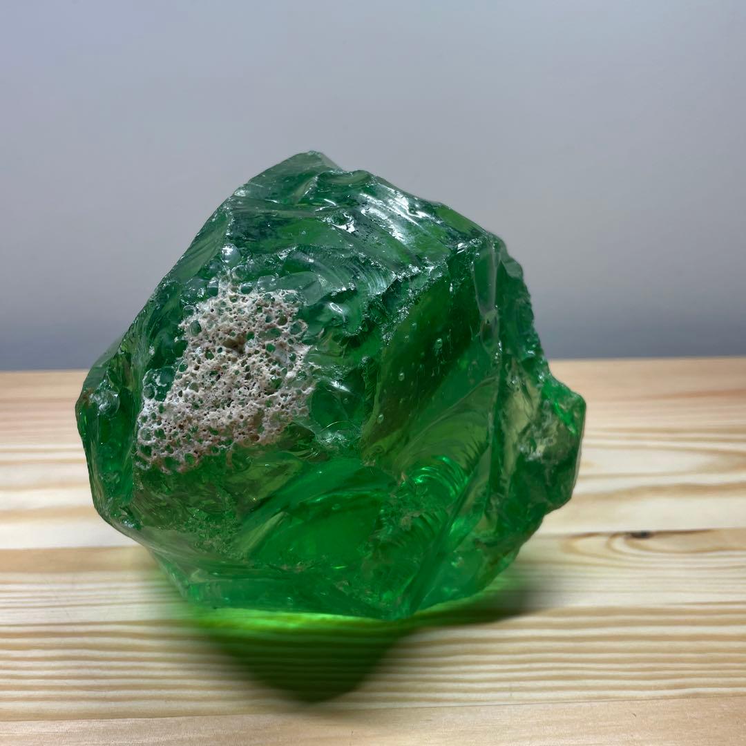 お値下げ　希少　アンダラクリスタル　特大グリーンボール 2850g