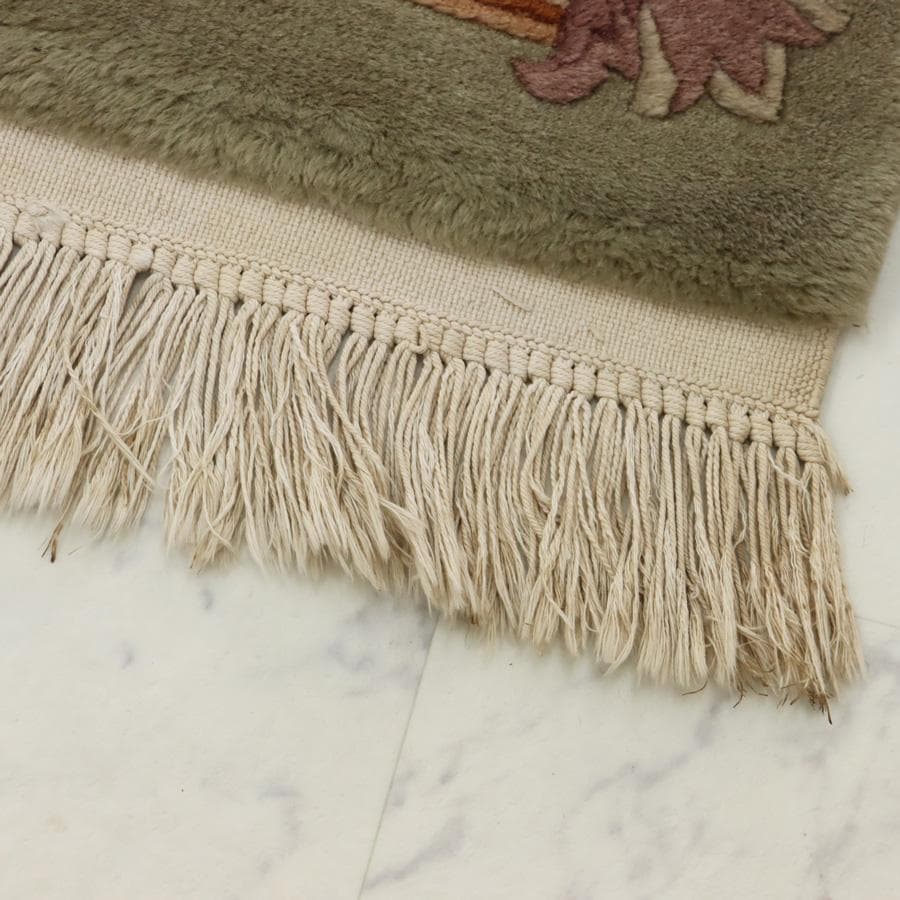 専用 Y2349-1 中国緞通 ウール ハンドカット 手織り 154×90㎝