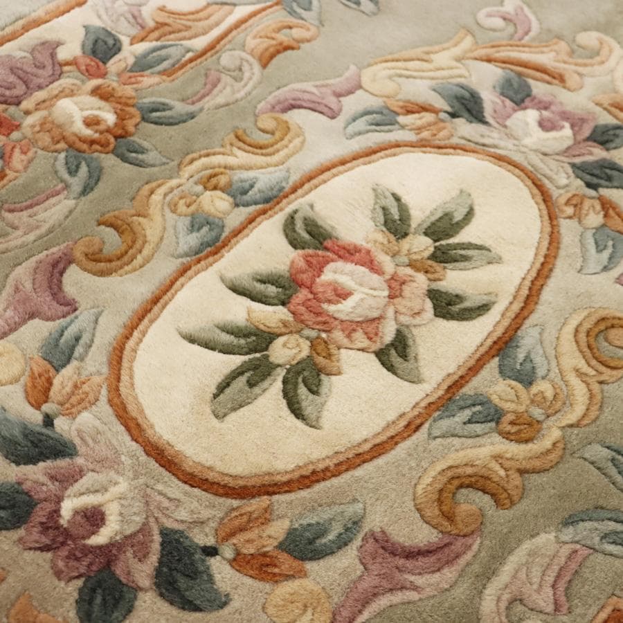 専用 Y2349-1 中国緞通 ウール ハンドカット 手織り 154×90㎝