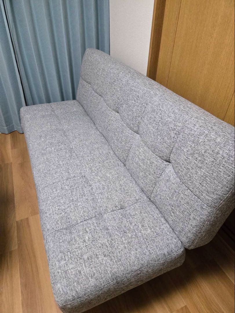 【ニトリ】ソファーベッド　マークスAM　GY　グレー　3人がけ