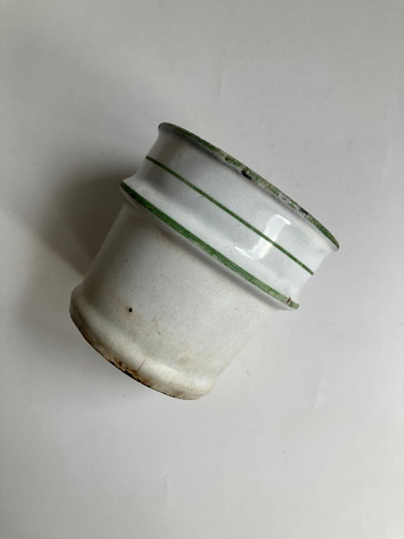 アンティーク　BF(BB)社　小振りなホーローポット　コーヒーポット　琺瑯