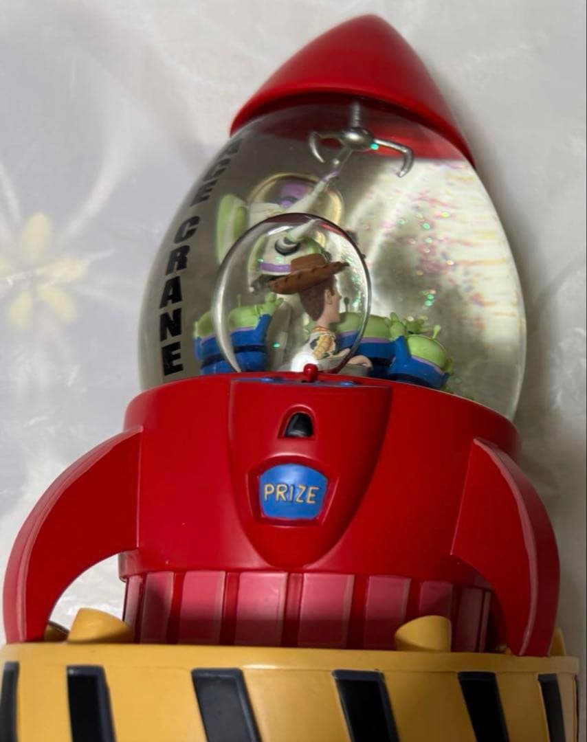 トイストーリー スペースクレーン ライトアップ オルゴール付き スノーグローブ