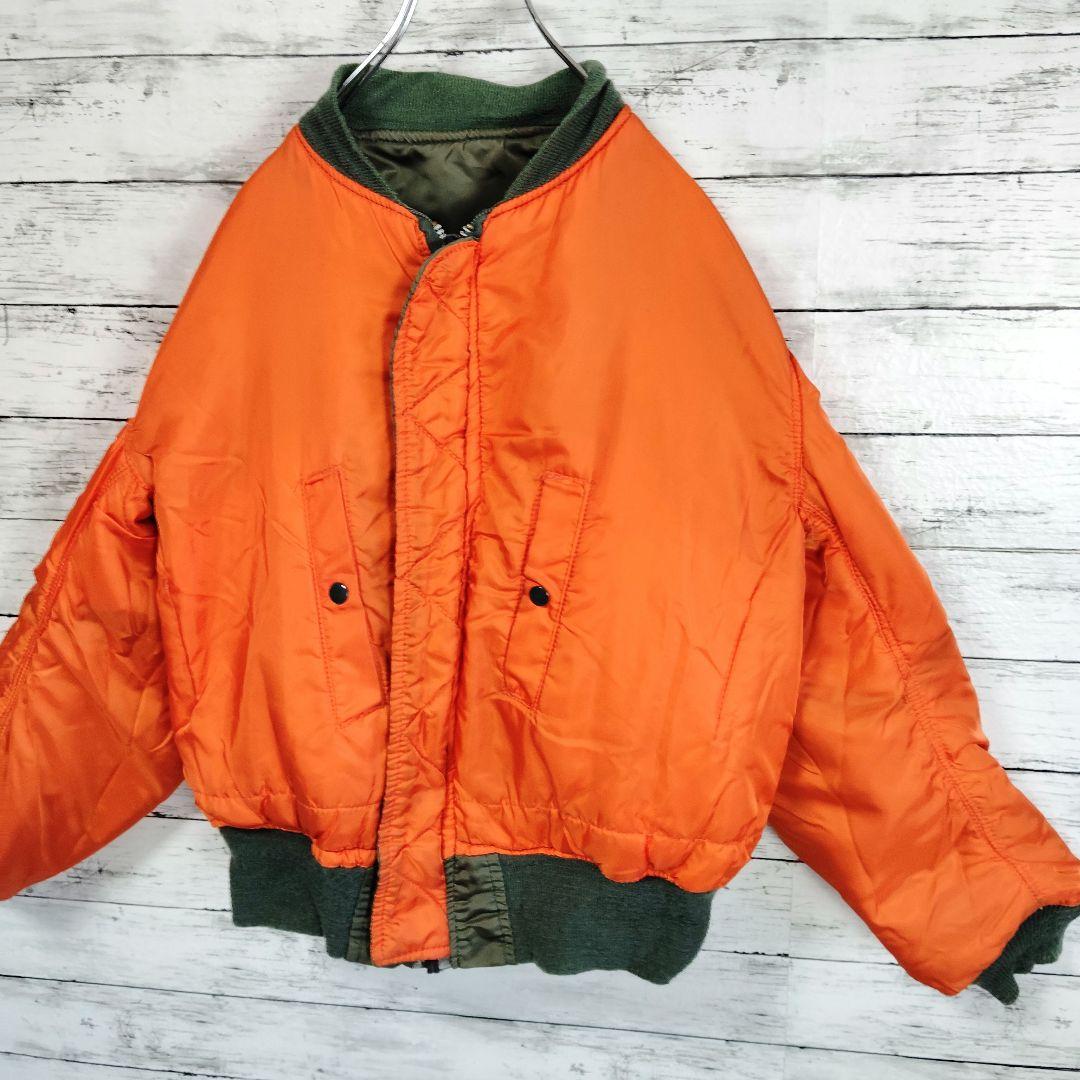 【USA製】アルファインダストリーズ　ma-1フライトジャケット　ideal L