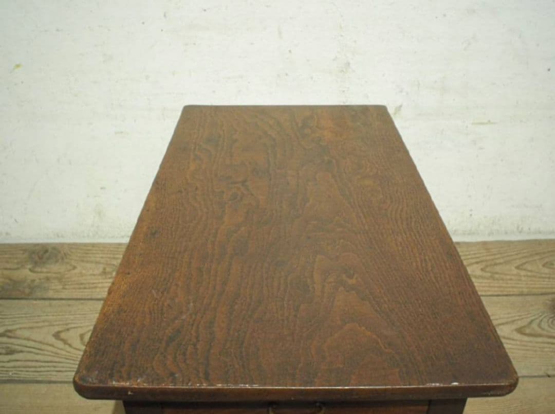 1080 アンティーク　両面収納のローテーブル　文机　陳列台　引き出し　レトロ