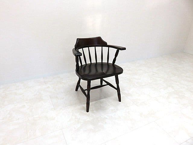 ユ*ン様 北海道民芸家具 樺無垢材キャプテンチェア 　ボウバックチェア/ウィンザ