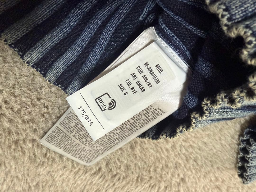 かなや DIESEL レディース 半袖トップス インディゴリブオーバルロゴ