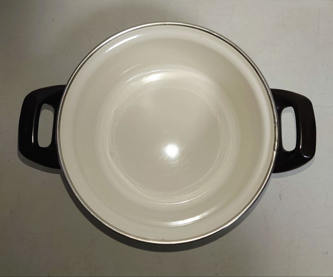 【4点セット】ホーロー鍋 薔薇、野菜、花柄 昭和レトロ 煮るシチュー カレー