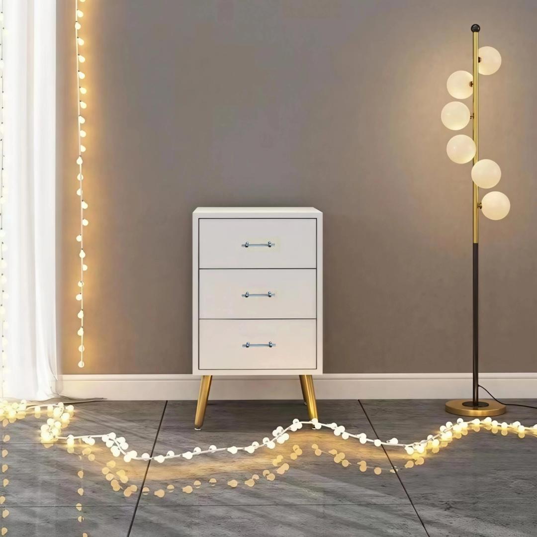 ホワイト 3段チェスト 訳あり品　写真をご確認 TST-06-⑥