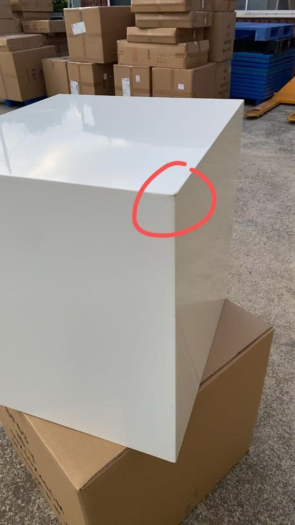 ホワイト 3段チェスト 訳あり品　写真をご確認 TST-06-⑥