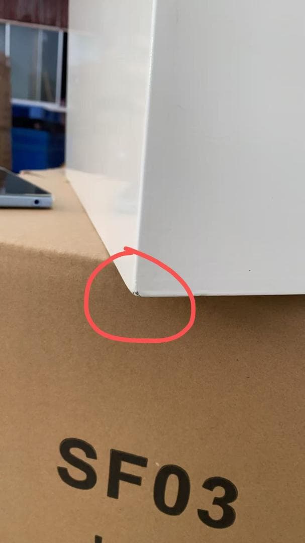 ホワイト 3段チェスト 訳あり品　写真をご確認 TST-06-⑥