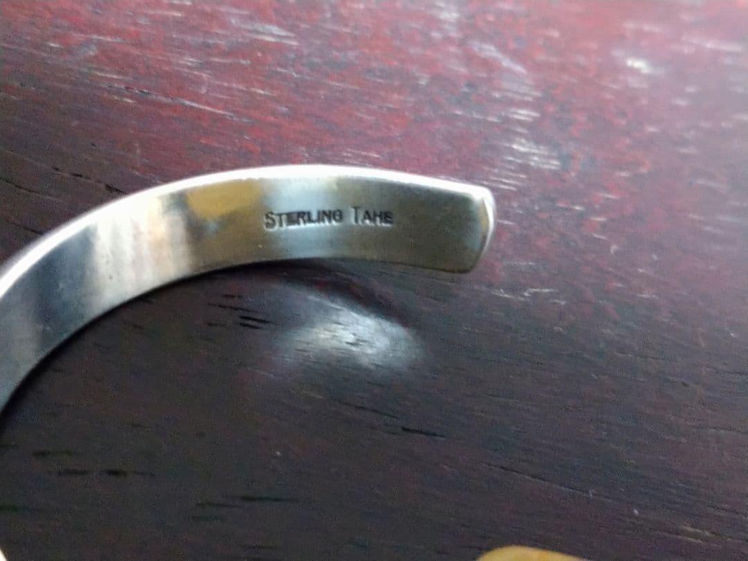 ☆お買い得☆TAHE インディアンジュエリー NAVAJO シルバー バングル