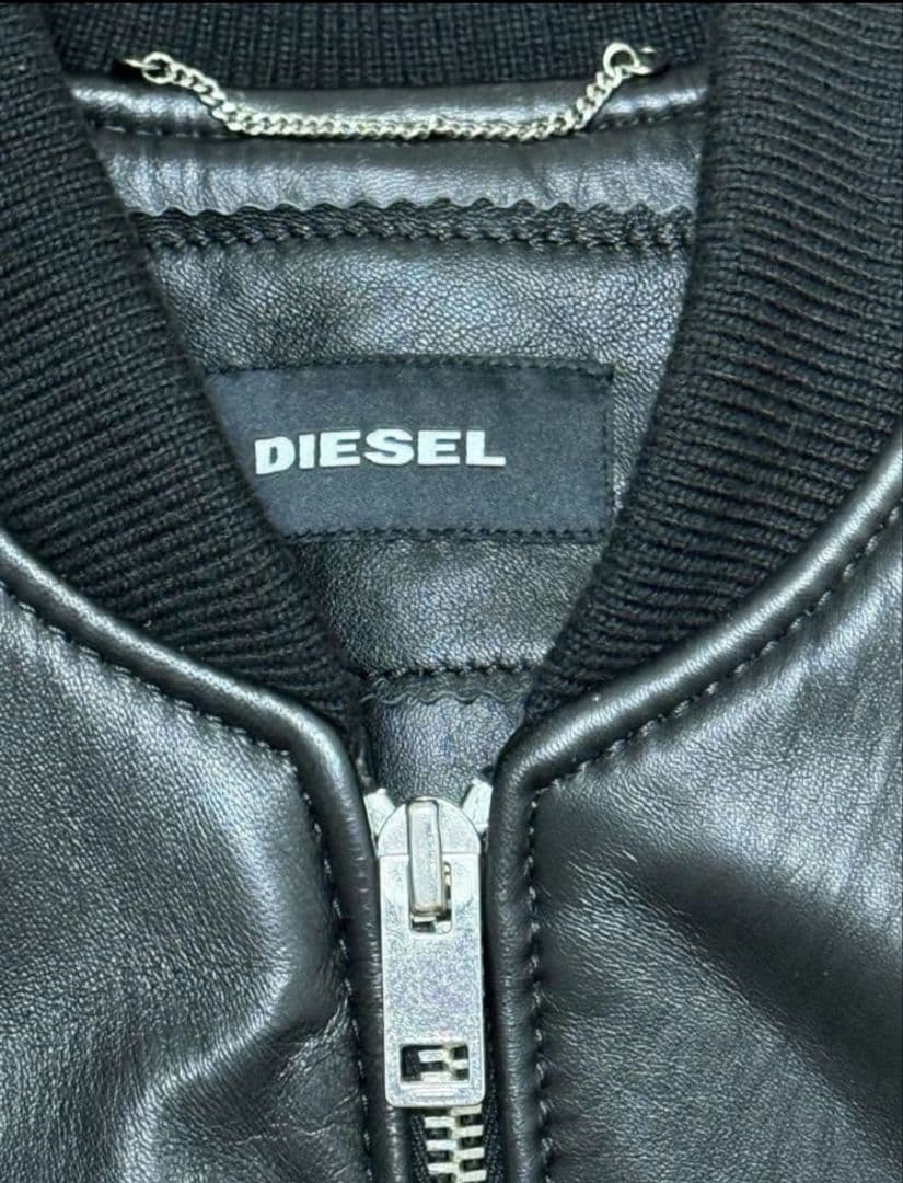 DIESEL ディーゼル レザー ボンバージャケット ラムスキン