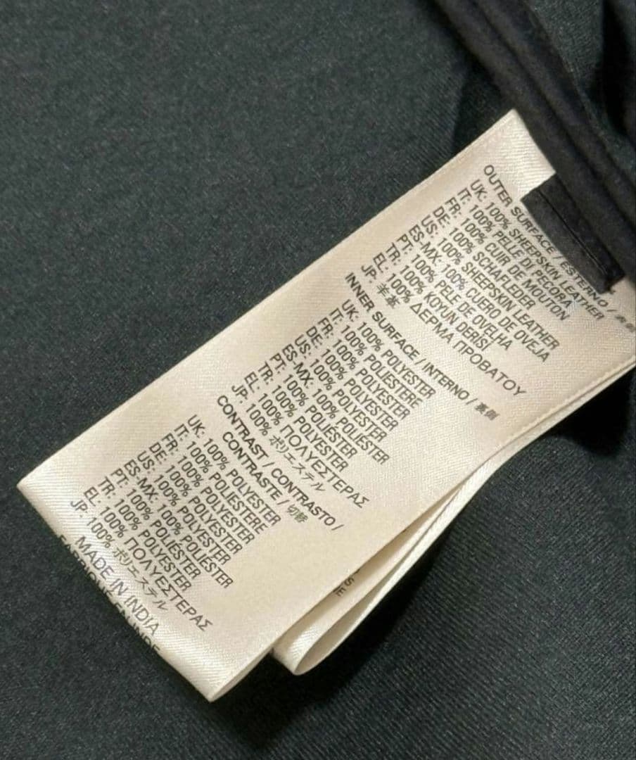 DIESEL ディーゼル レザー ボンバージャケット ラムスキン