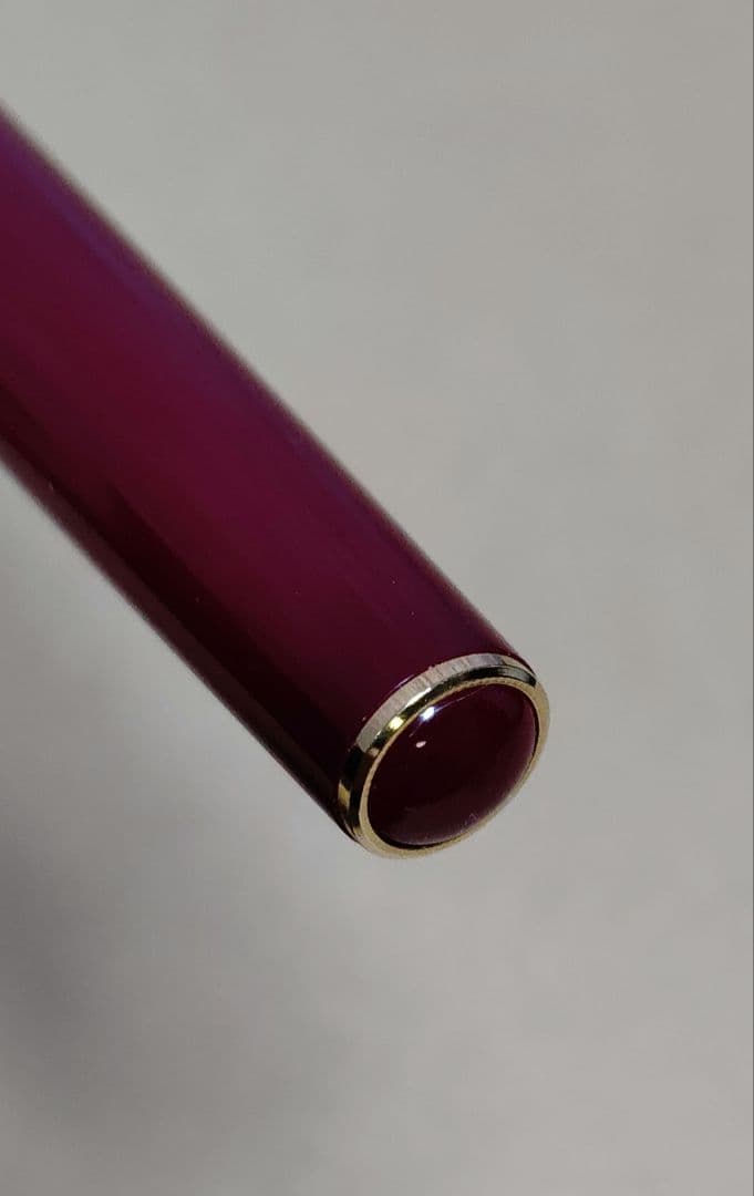 万年筆　プラチナ　14K　細字　ワインレッド