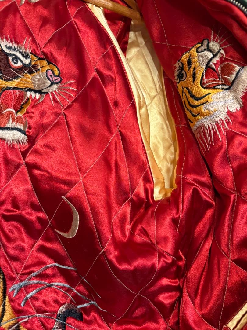 美品 ２面用 テーラー東洋 虎 アロハハワイ 日本限定スカジャン vintage