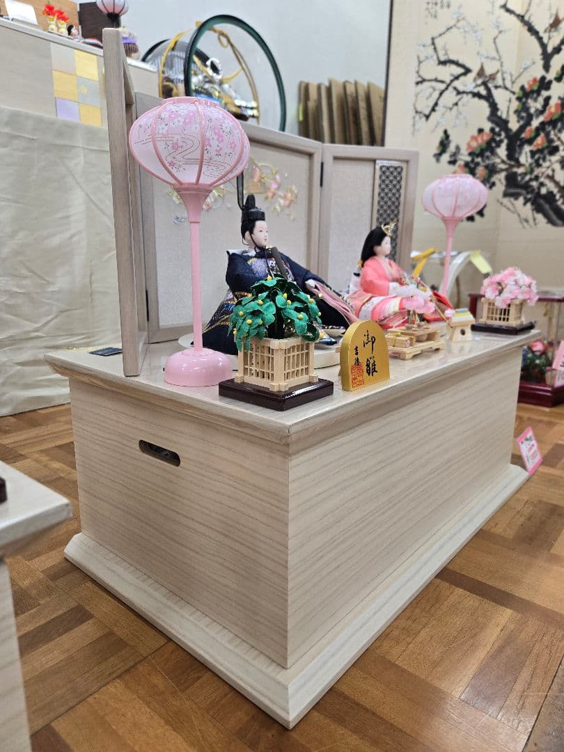 【展示品限り】雛人形 収納飾り　※閉店セール　24
