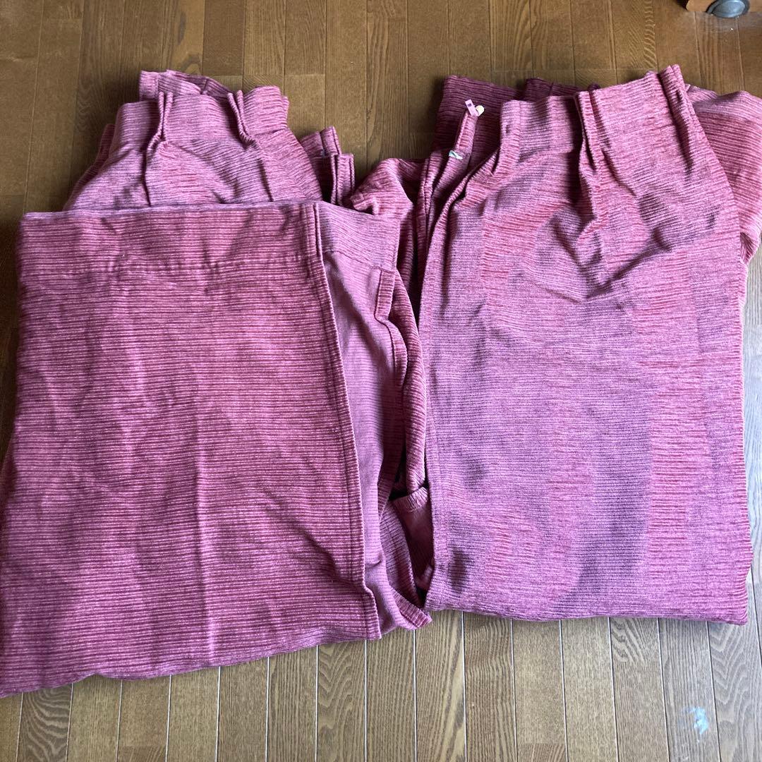 昭和レトロ　幅広仕立てカーテン2枚セット