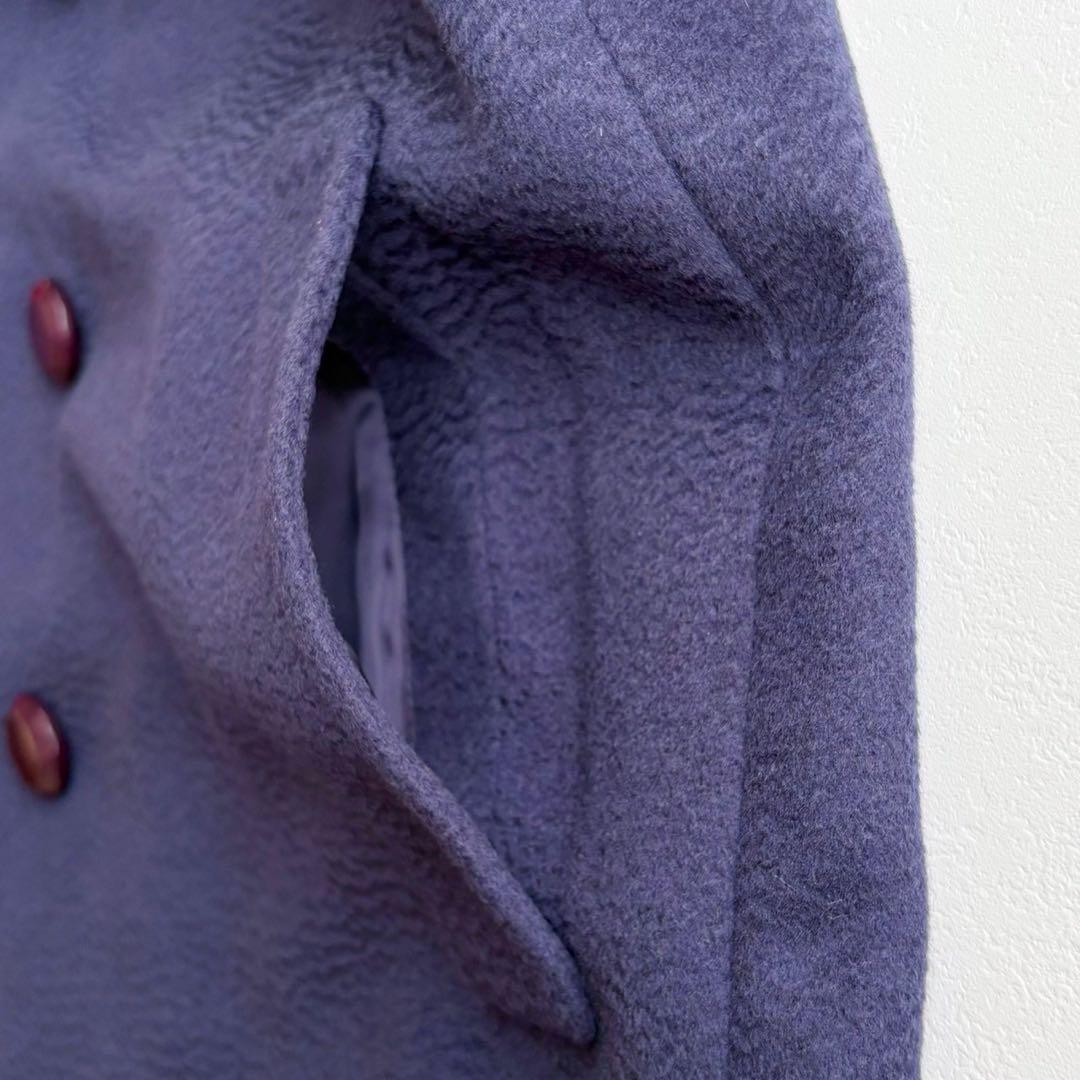 大きいサイズ13+◆美品 レリアン カシミヤ100 ロング チェスター コート