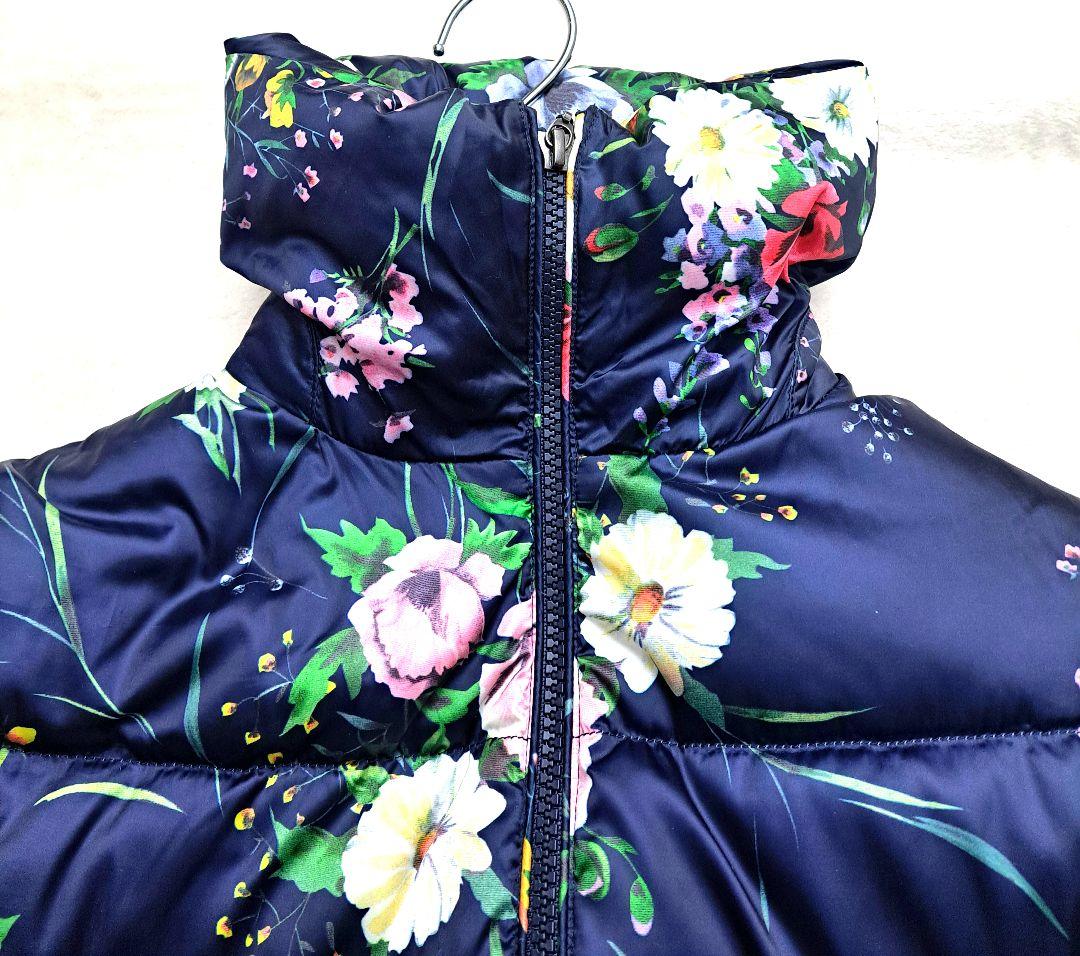 超美品　スーパービューティー　ライトダウンジャケット　エレガンス　花柄　40
