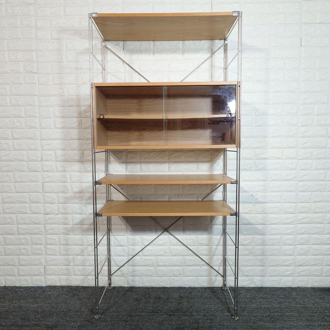 無印良品 ステンレスユニットシェルフ カップボードセット 収納棚 家具 C166