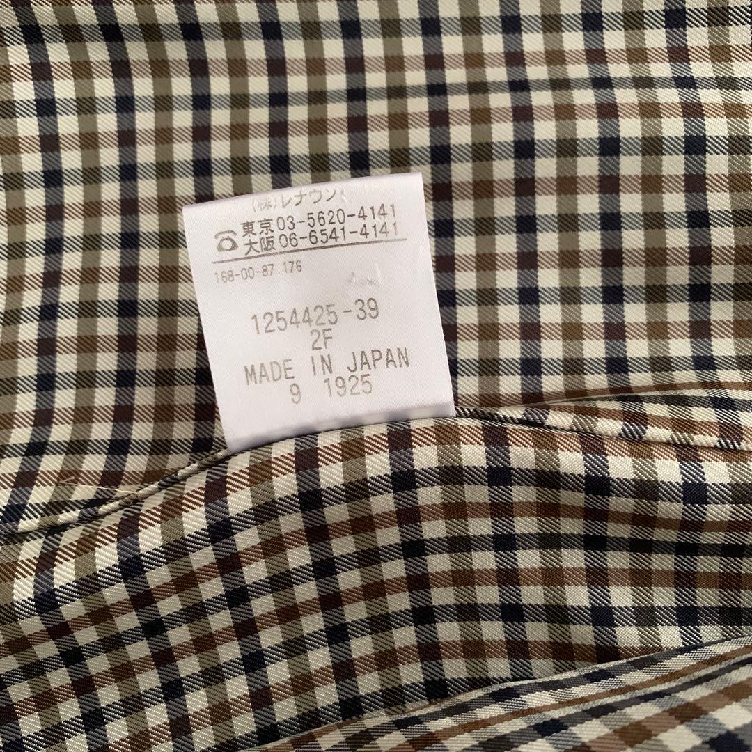 美品♡アクアスキュータム ウールカシミヤ チェスターコート ネイビー M