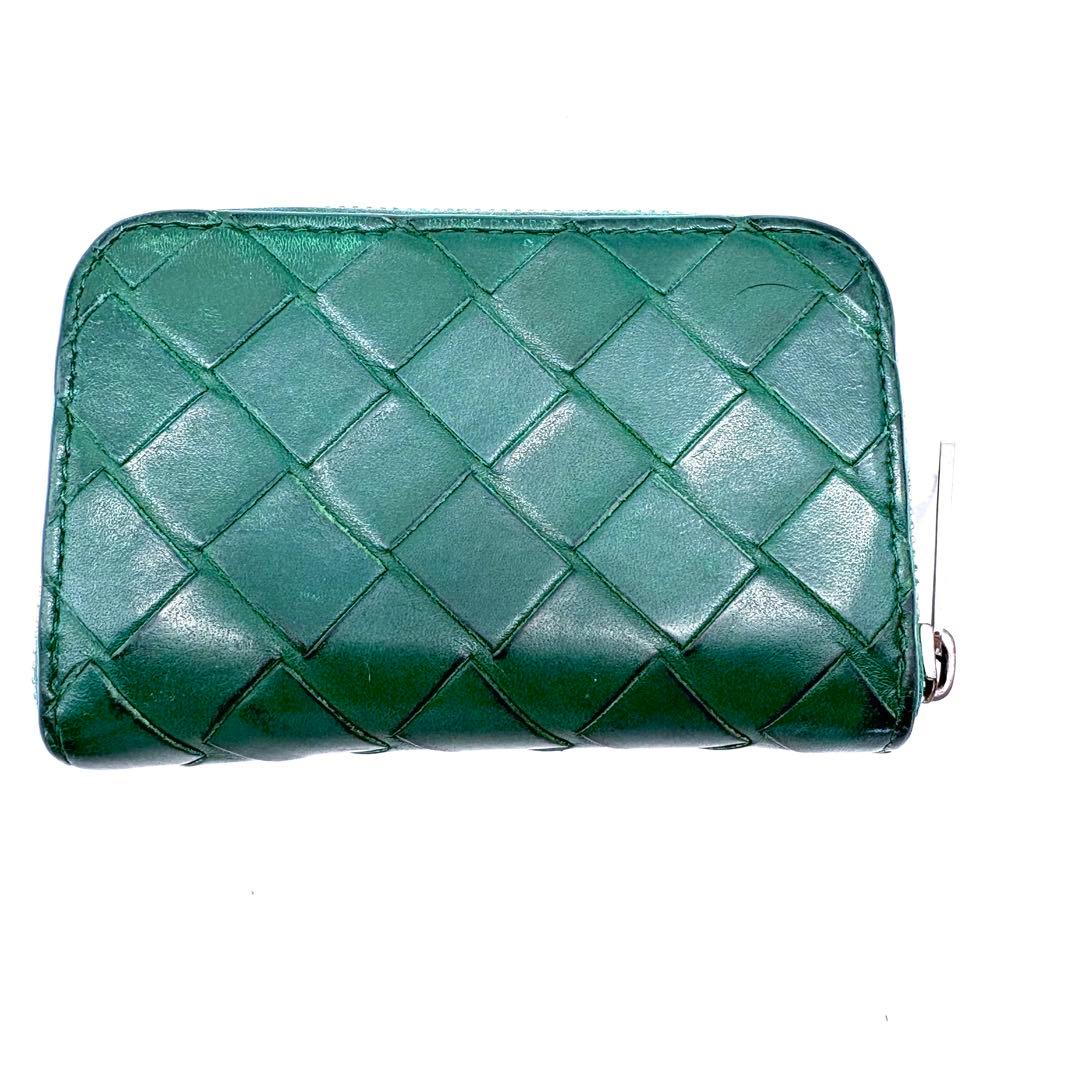 BOTTEGA ケース　マキシ　グリーン　イントレチャート　レザー