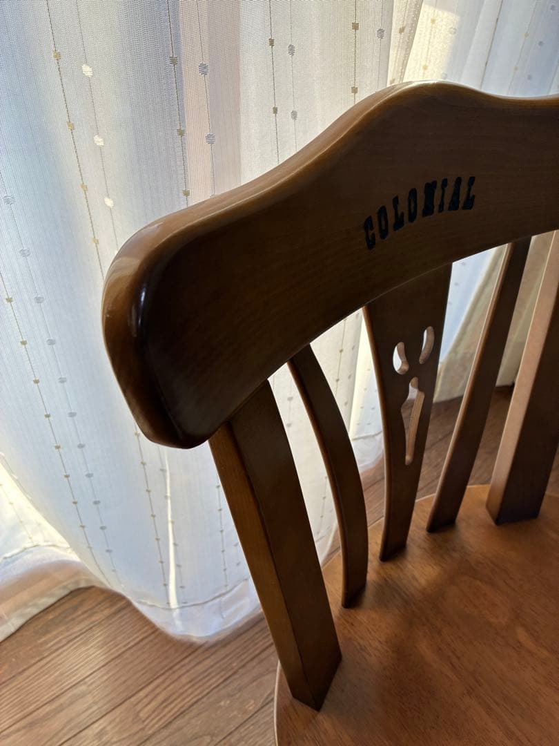 ①カリモク コロニアル ダイニングチェア 肘なし 回転なし　1脚
