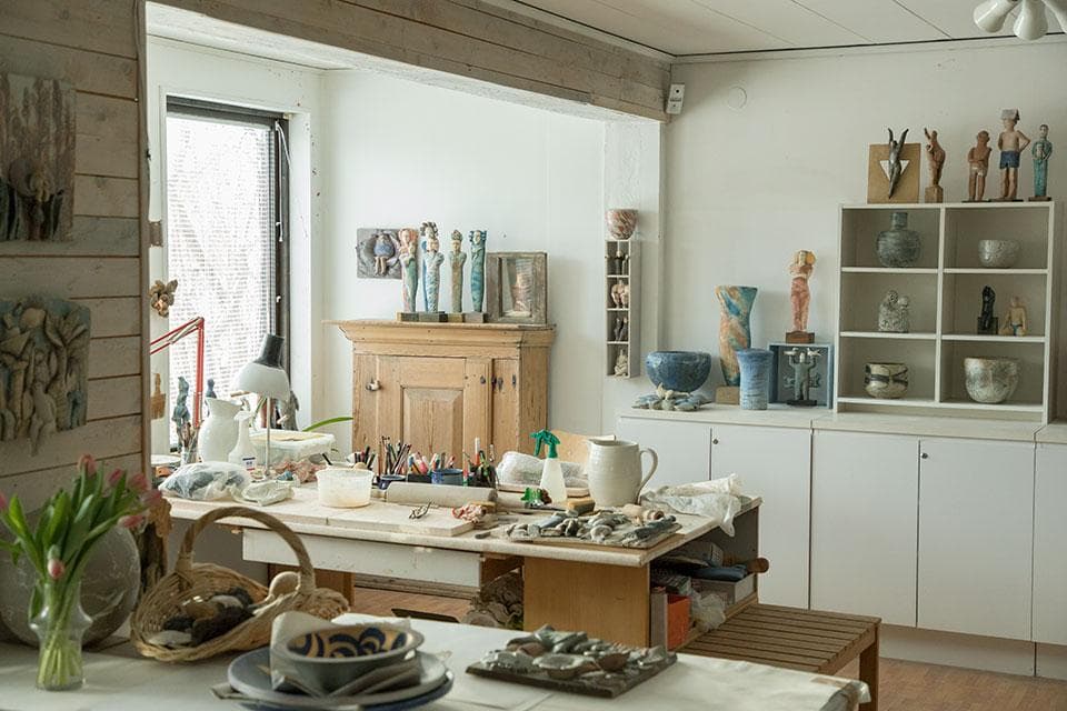 リサラーソン ミラー 陶板 北欧雑貨 検/イデー ウェグナー チーク チェア