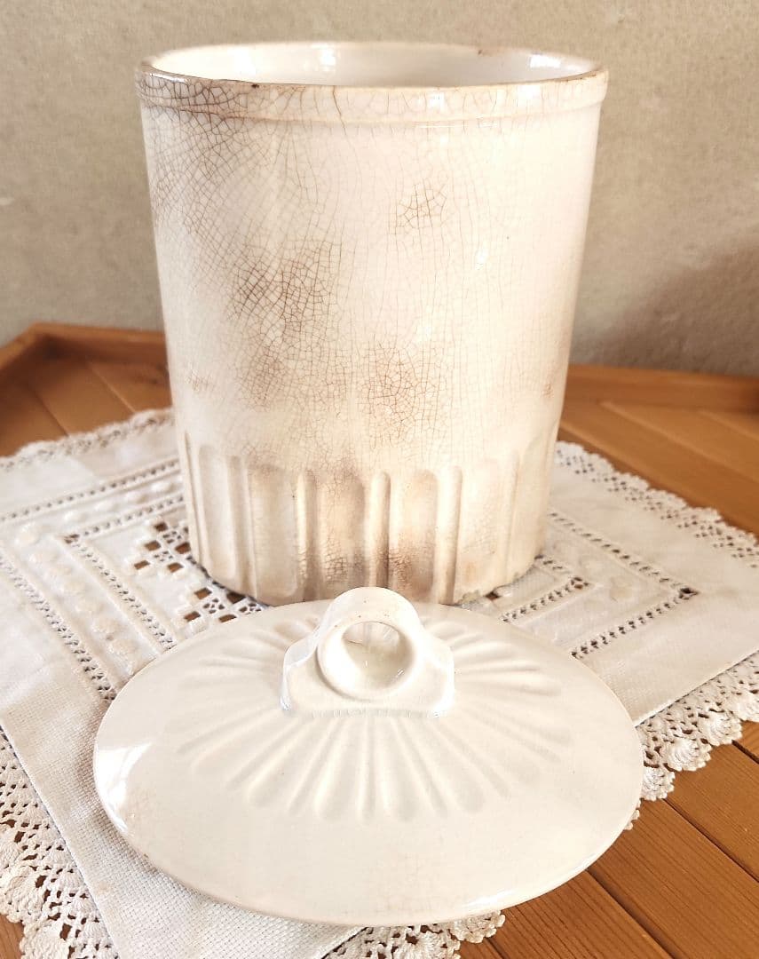 フランス　モザイク模様　キャニスター 5点セット　ブロカント