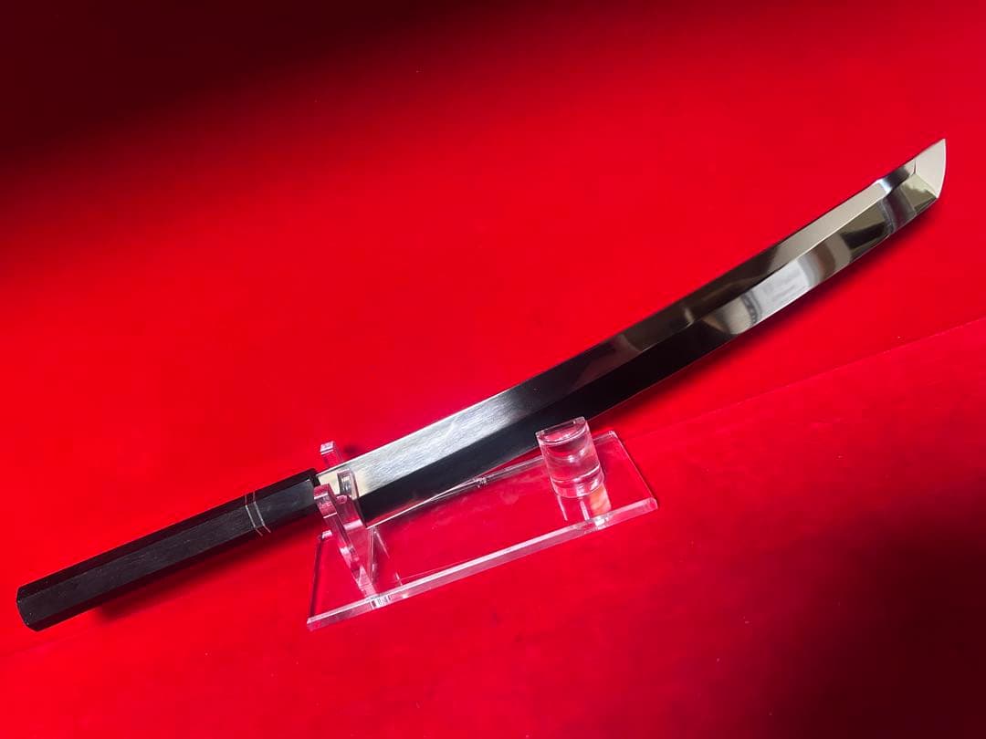 包丁　先丸型　マグロ包丁　尺三　鬼反り　鏡面仕上げ　切味抜群　箱付　未使用品