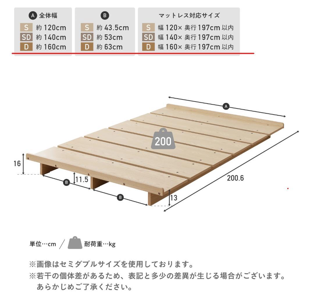 81 VENTOTA　ベッドフレーム Ekuldo-L（エクルド-L）ダブル