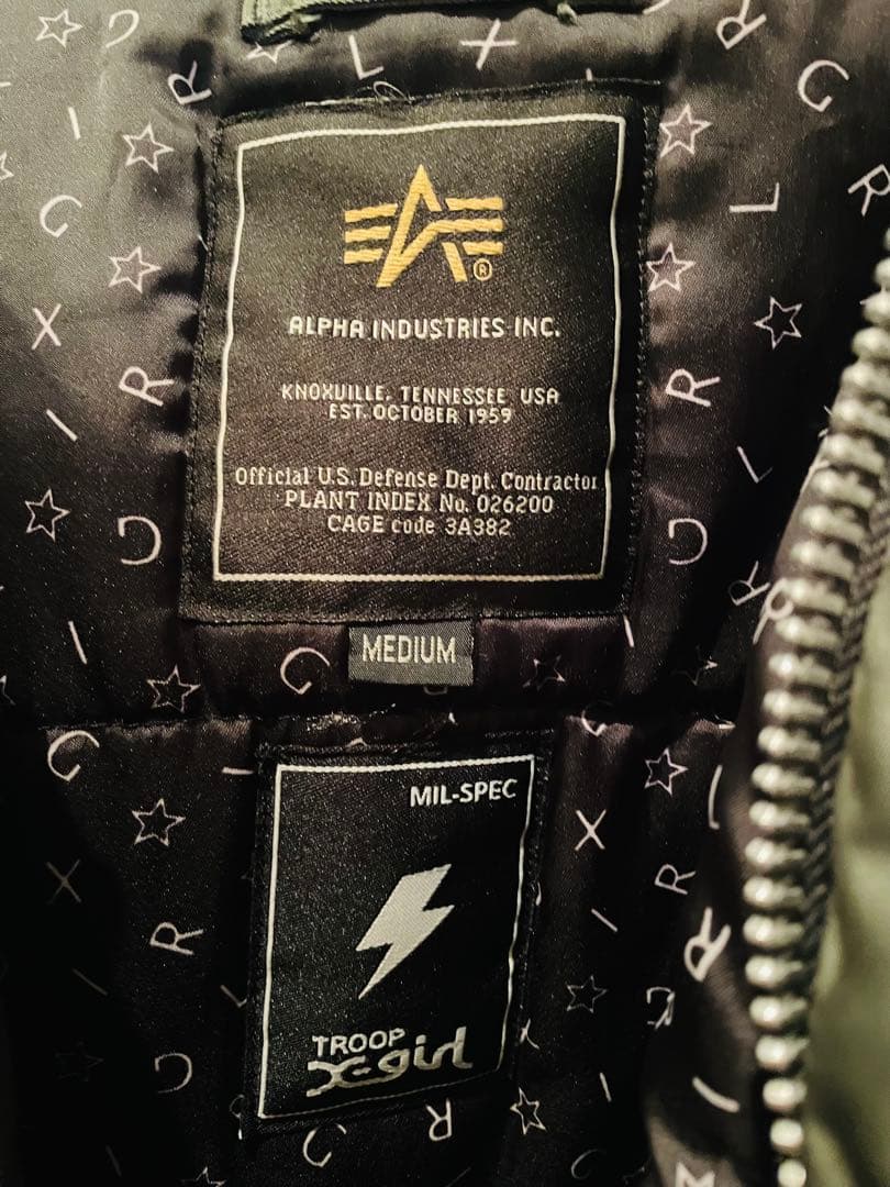 X-girl ALPHAコラボ　N3-B ミリタリー　ジャケット