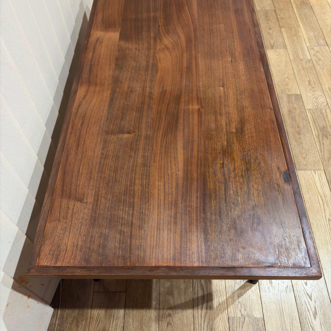 関家具　天然木　センターテーブル　コーヒーテーブル　アイアン　北欧　ナチュラル