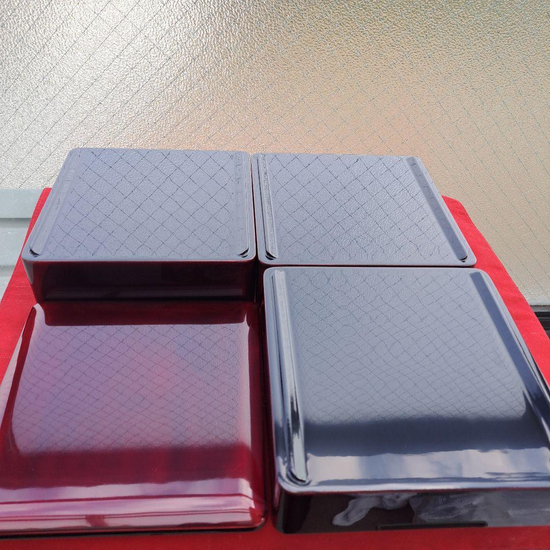 宮城県\"伝統工芸「玉虫塗」　6.5寸 3段重箱　天然木製　長期保管品