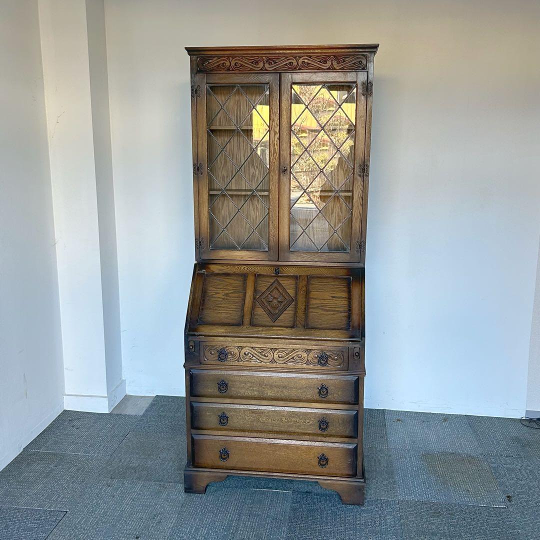 【最終値下げ】アンティーク 家具 ビューロー ブックケース 英国 016A