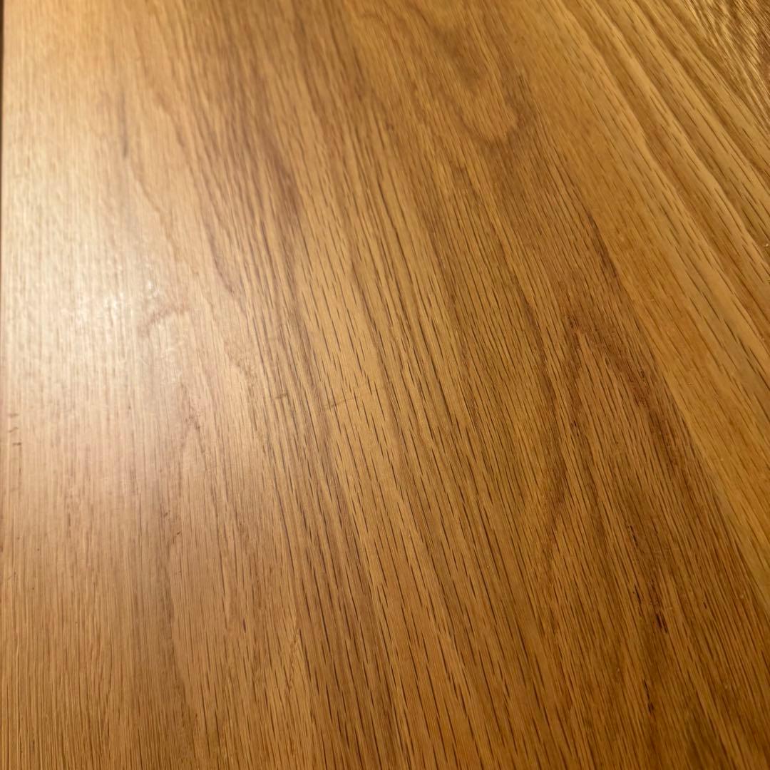 無印良品 無垢材デスク(引出付)オーク材 完成品 送料込 廃番