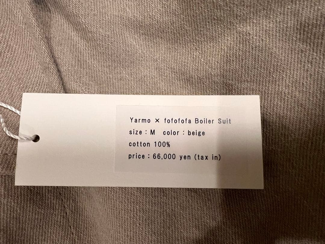 yarmo × fofofofa 『THE SUIT』/ BEIGE