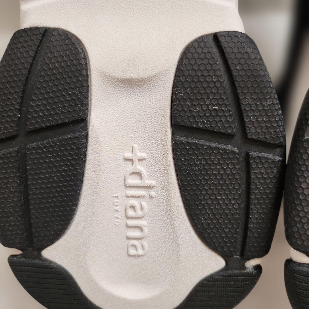 美品✨プラス　ダイアナ　軽量ニットソックススニーカー　厚底　撥水加工