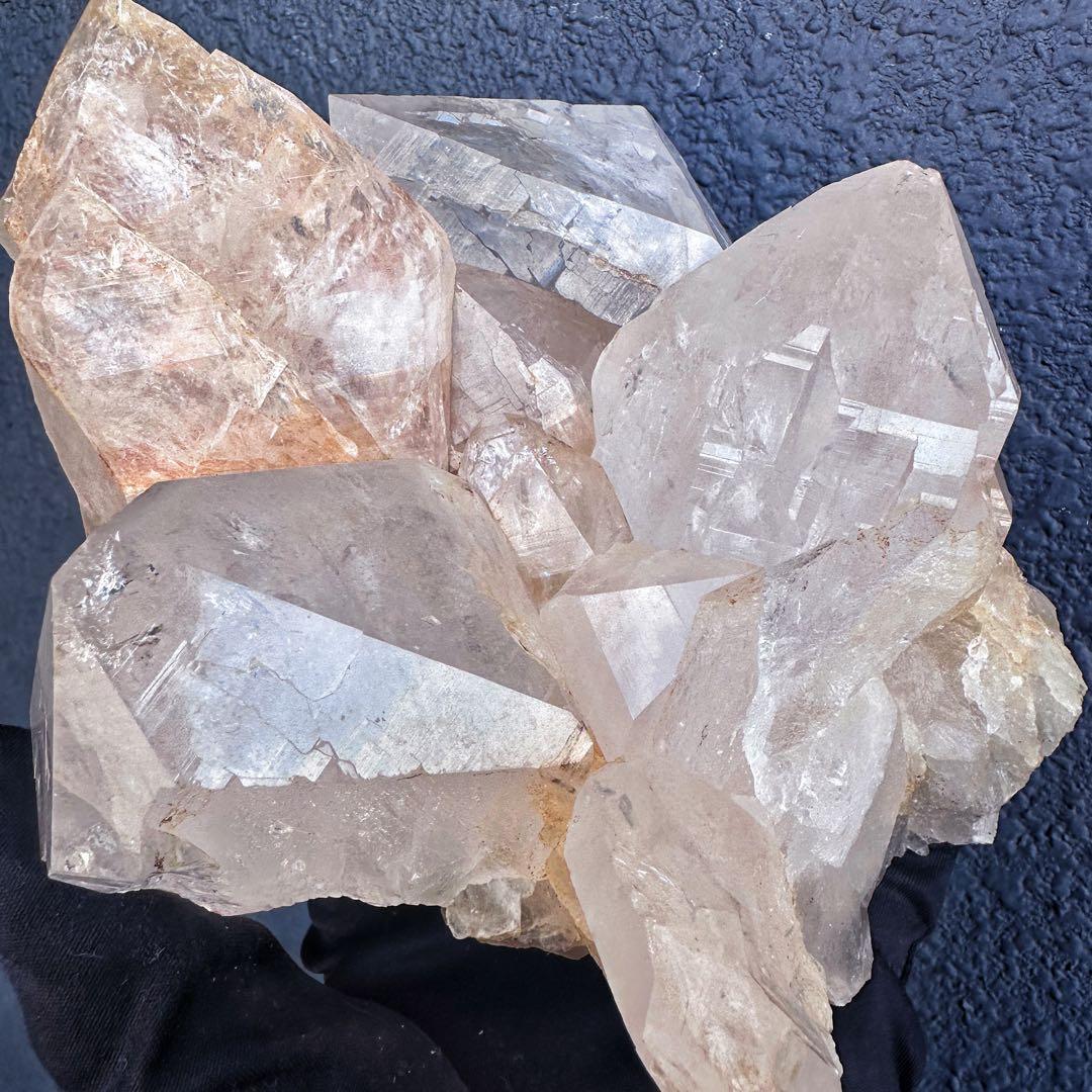 希少❗️超綺麗♡レインボー☆超強いパワー ヒマラヤ水晶 クラスター天然石A1445