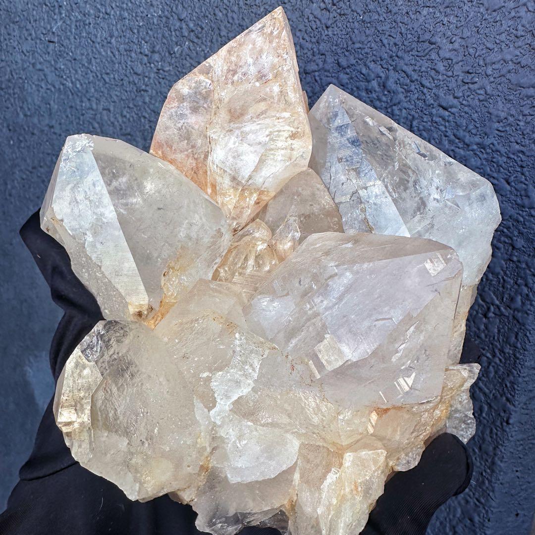 希少❗️超綺麗♡レインボー☆超強いパワー ヒマラヤ水晶 クラスター天然石A1445