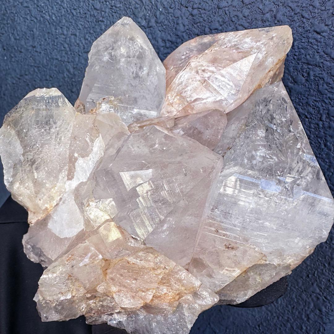 希少❗️超綺麗♡レインボー☆超強いパワー ヒマラヤ水晶 クラスター天然石A1445