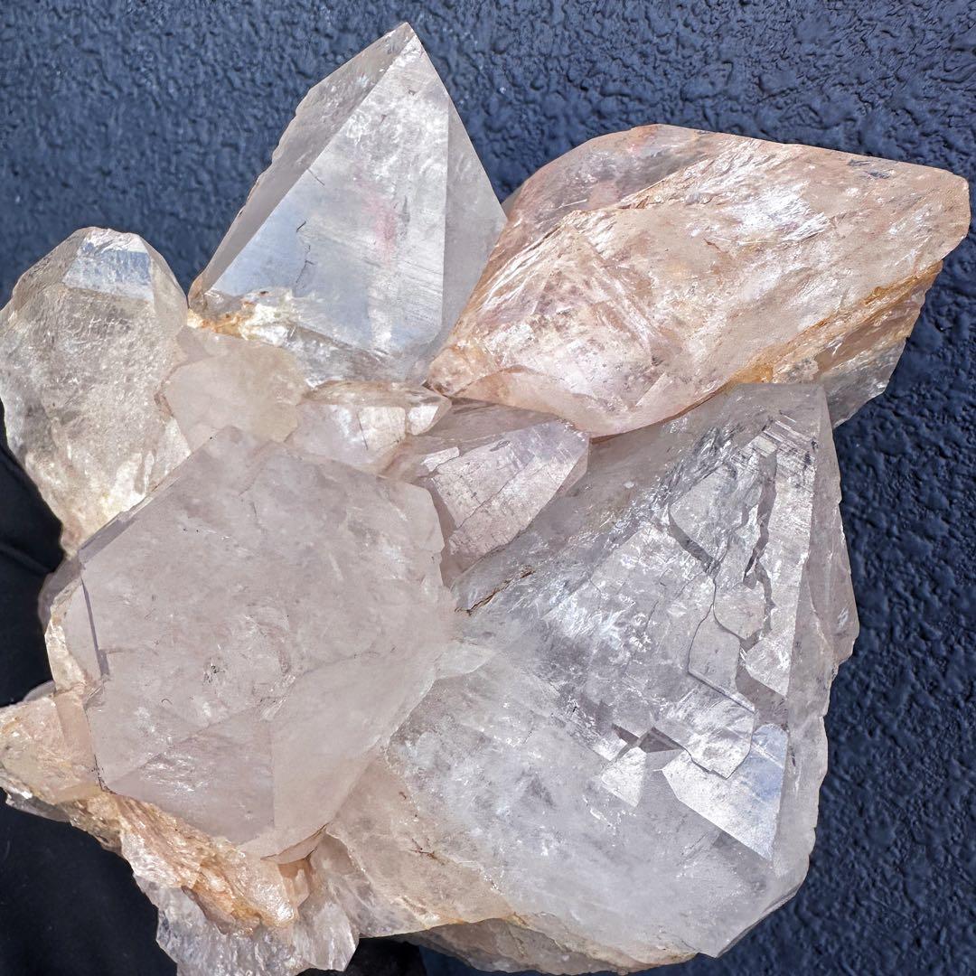 希少❗️超綺麗♡レインボー☆超強いパワー ヒマラヤ水晶 クラスター天然石A1445