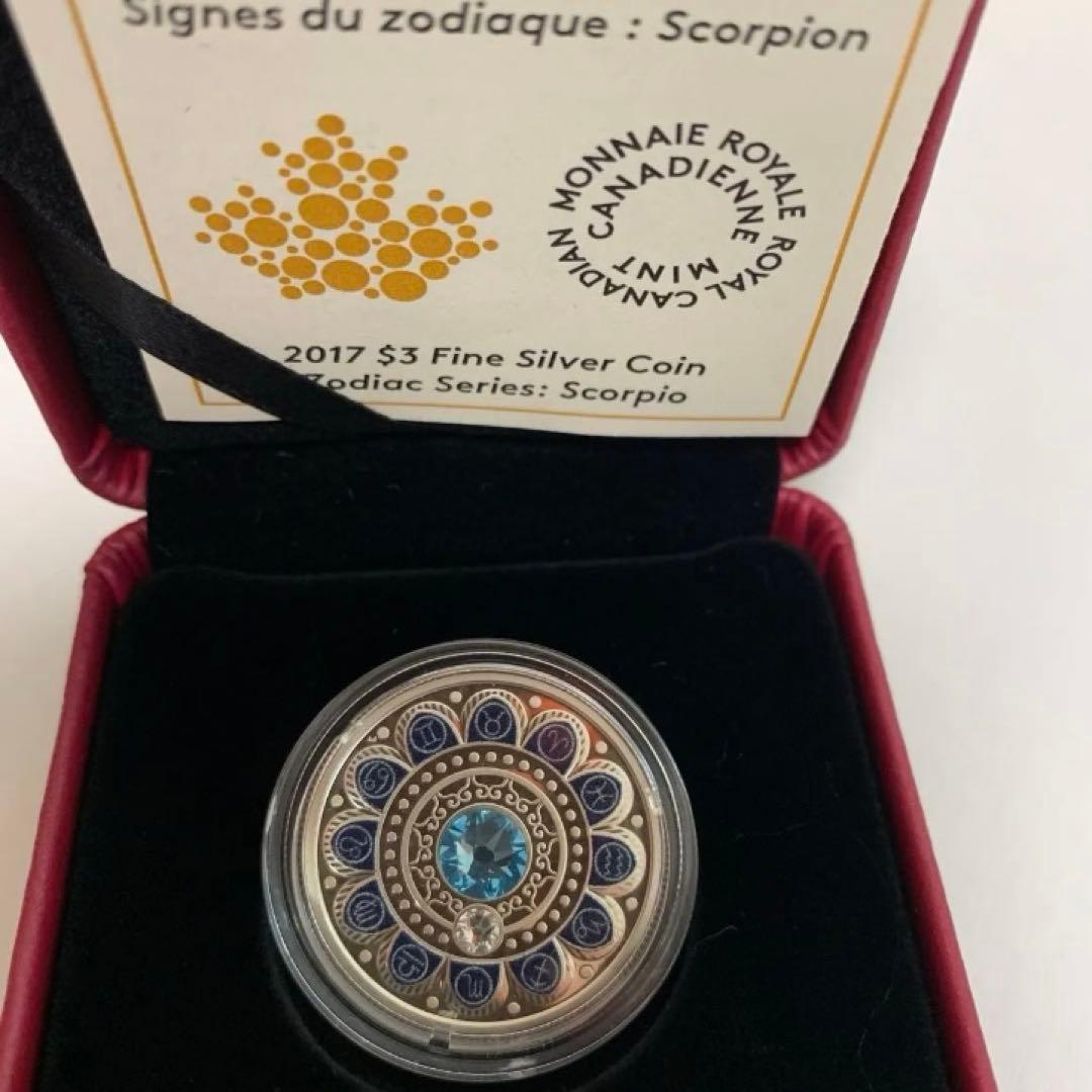 12星座モチーフ銀貨　蠍座